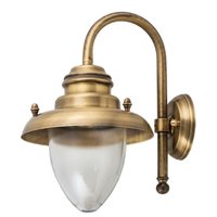 Wetterfeste Wandlampe MARIOS Messing Maritim Hof von Lido Light Fixture Man. LTD
