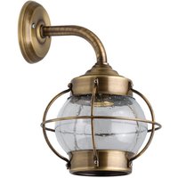 Wetterfeste Wandlampe PATRAS Messing Glas Maritim Wetterfeste Wandlampe PATRAS Messing Glas Maritim von Lido