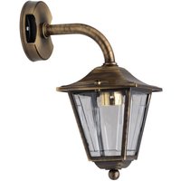 Wetterfeste Wandleuchte LEROS Messing antik Rustikal Wetterfeste Wandleuchte LEROS Messing antik Rustikal von Lido Light Fixture Man. LTD