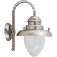 Wetterfeste Wandleuchte MARIOS in Nickel Maritim von Lido Light Fixture Man. LTD