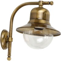Wetterfeste Wandleuchte SAMOS Messing Maritim außen von Lido Light Fixture Man. LTD