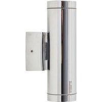 Wetterfeste Wandleuchte SERRES Chrom IP54 Up Down von Lido Light Fixture Man. LTD