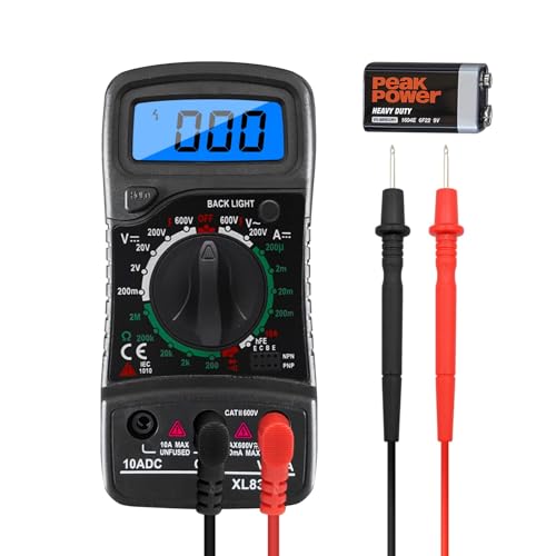 Digital Multimeter Voltmeter Ohmmeter Amperemeter, Messgeräte Spannungsmesser für AC/DC Spannung Diode Widerstand Durchgang, LCD-Anzeige, Hintergrundlicht Digital Multimeter Voltmeter Ohmmeter Amperemeter, Messgeräte Spannungsmesser für AC/DC Spannung Diode Widerstand Durchgang, LCD-Anzeige, Hintergrundlicht von LIDOUYA