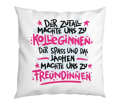 LIEBTASTISCH - Der Zufall machte Uns zu Kolleginnen - Freundinnen - Geschenk - Kollegin - Geschenkidee - Büro - Arbeit - Arbeitsplatz - Geburtstagsgeschenk - Kissen mit Spruch - Füllung LIEBTASTISCH - Der Zufall machte Uns zu Kolleginnen - Freundinnen - Geschenk - Kollegin - Geschenkidee - Büro - Arbeit - Arbeitsplatz - Geburtstagsgeschenk - Kissen mit Spruch - Füllung von LIEBTASTISCH