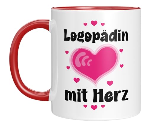 LIEBTASTISCH Kaffeetasse mit Spruch für Logopädinnen | Logopädin mit Herz | Geschenkidee für Sprachtherapeuten | Danke sagen auf besondere Art LIEBTASTISCH Kaffeetasse mit Spruch für Logopädinnen | Logopädin mit Herz | Geschenkidee für Sprachtherapeuten | Danke sagen auf besondere Art von LIEBTASTISCH
