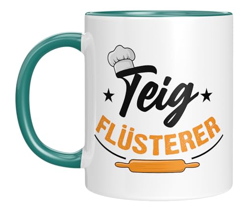 LIEBTASTISCH - Teigflüsterer - Bäcker - Geschenk - Bäckerin - Bäckermeister - Backen - Handwerk - Geschenkidee (Türkis) von LIEBTASTISCH