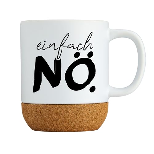 Lustige Tasse mit Spruch – einfach NÖ. – Witzige Kaffeetasse mit Korksockel – Geschenkidee für Kollegin, Freund oder Chef Lustige Tasse mit Spruch – einfach NÖ. – Witzige Kaffeetasse mit Korksockel – Geschenkidee für Kollegin, Freund oder Chef von LIEBTASTISCH