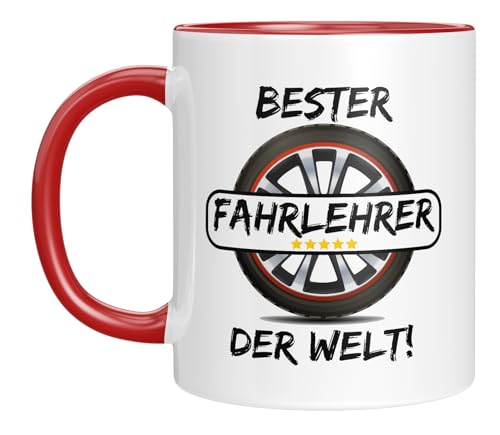 Lustige Tasse mit Spruch für deinen Fahrlehrer | Bester Fahrlehrer der Welt | Tolles Geschenk | Kaffeebecher 330 ml von LIEBTASTISCH