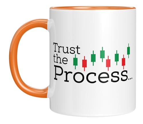 Tasse mit Spruch - Trust the Process - Bitcoin - Aktien - Bullrun - witzig - Geschenkidee - Kryptowährung - Altcoin - Geburtstagsgeschenk - Statement von LIEBTASTISCH