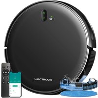 L200 Roboter-Staubsauger, Smart Mapping, WiFi-App und Sprachsteuerung, 4000-Pa-Saugkraft, bürstenloser Motor, funktioniert mit Alexa und Google von LIECTROUX