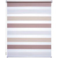 LIEDECO Klemmfix-Duo-Rollo, Stoff, lichtdurchlässig - beige von LIEDECO