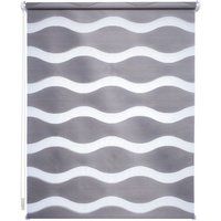 LIEDECO Klemmfix-Duo-Rollo, Stoff, lichtdurchlässig - grau von LIEDECO