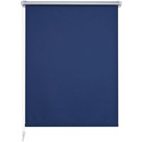 LIEDECO Klemmfix-Rollo, Stoff, verdunkelnd - blau von LIEDECO