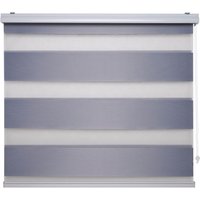 Liedeco Doppelrollo "DUO-Rollo mit 20 cm Streifen", Lichtschutz, mit Bohren, im Fixmaß von LIEDECO