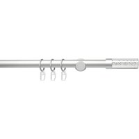 Liedeco Gardinenstange "Fertigstilgarnitur 20 mm Power Zylinder Acryl", 1 läufig-läufig, Fixmaß, Gardinenstange Komplett von LIEDECO