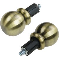 Liedeco Gardinenstangen-Endstück "Endstück, Endknopf Kugel "Esperanca" für 16 mm Stangen" Endstück, Endknopf von LIEDECO