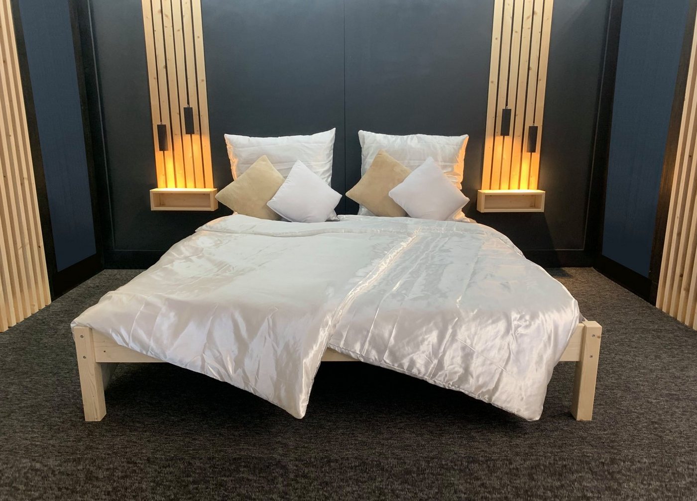 LIEGEWERK Holzbett Futonbett Bett Holzbett 90x200 100x200 120x200 140x200 180x200, Massivholzbett aus naturbelassenem Echtholz LIEGEWERK Holzbett Futonbett Bett Holzbett 90x200 100x200 120x200 140x200 180x200, Massivholzbett aus naturbelassenem Echtholz von LIEGEWERK