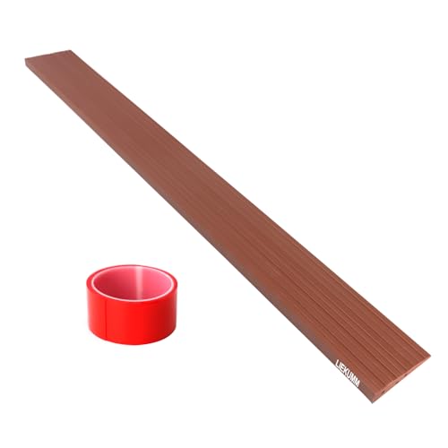 LIEKUMM 2 cm Höhe PVC Rollstuhlrampe, 800 kg Tragkraft Tragbar Türschwellenrampe für Treppen, Rampe Rollstuhl für Elektro-Rollstuhl, Kinderwagen, Garage, Saugroboter, Braun von LIEKUMM