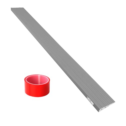LIEKUMM 2 cm Höhe PVC Türschwellenrampe, 800 kg Tragkraft Türschwellenrampe Saugroboter, Rollstuhlrampe für Innen- und Außenbereich, Schwellenrampe für Elektro-Rollstuhl, Kinderwagen, Garage, Grau von LIEKUMM