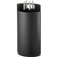 Lienbacher - Kaminbesteck Ofenbesteck Kunstleder schwarz Griffe edelstahlfärbig Besteck schwarz - Schwarz Lienbacher - Kaminbesteck Ofenbesteck Kunstleder schwarz Griffe edelstahlfärbig Besteck schwarz - Schwarz von LIENBACHER