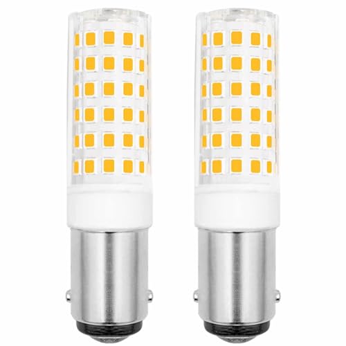 LIENNGKE 2er Pack LED B15d 6w Lampe Ersetzt 60w Halogenlampe Warmweiß Dimmbar Maiskolben 600Lumen 220V 230V 3000K Leuchtmitteln [MEHRWEG] von LIENNGKE