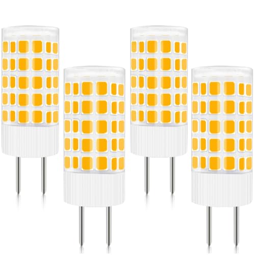 LIENNGKE GY6.35 LED 12V Lampe Ersetzt 40W 50W Halogenlampe Niedervoltlampe 12V Bi-Pin Warmweiß 500lm 3000K 4W Leuchtmitteln 4er Pack [MEHRWEG] von LIENNGKE