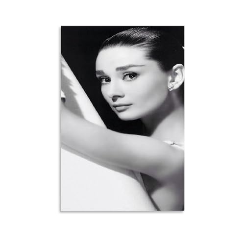 Audrey Hepburn (1) Poster Dekorative Malerei Leinwand Wandkunst Wohnzimmer Poster Schlafzimmer Malerei, Leinwand Kunst Poster Und Wandkunst Bilddruck Moderne Familienzimmer Dekor 16x24inch(40x60cm) von LIETEX