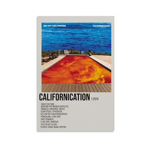 Californication 1999 Poster Dekorative Malerei Leinwand Wandkunst Wohnzimmer Poster Schlafzimmer Malerei, Leinwand Kunst Poster Und Wandkunst Bilddruck Moderne Familienzimmer Dekor 12x18inch(30x45cm) von LIETEX