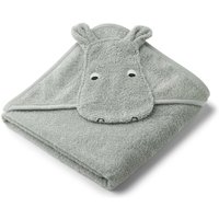 LIEWOOD - Albert Babyhandtuch mit Kapuze, Hippo, dove blue von LIEWOOD A/S