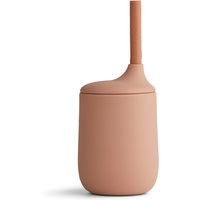 LIEWOOD - Ellis Sippy Becher mit Deckel und Strohhalm, dark rose / terracotta mix von LIEWOOD