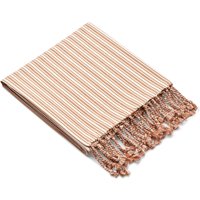 LIEWOOD - Mona Strandtuch, 100 x 160 cm, gestreift tuscany rose / creme de la creme von LIEWOOD A/S