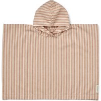 LIEWOOD - Roomie Badeponcho, 1 - 2 Jahre, gestreift, tuscany rose / creme de la creme von LIEWOOD A/S