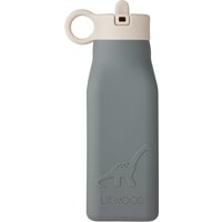 LIEWOOD - Warren Wasserflasche, 350 ml, Dino, blue wave von LIEWOOD A/S