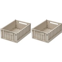 LIEWOOD - Weston Aufbewahrungsbox, 25 x 18 x 9,5 cm, sandy (2er-Set) von LIEWOOD A/S