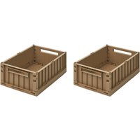 LIEWOOD - Weston Aufbewahrungsbox, 36 x 25 x 13,5 cm, oat (2er-Set) von LIEWOOD
