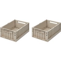 LIEWOOD - Weston Aufbewahrungsbox, 26 x 25 x 13,5 cm, sandy (2er-Set) von LIEWOOD A/S