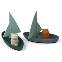LIEWOOD - Ensley Spielzeugboot, whale blue (2er-Set) von LIEWOOD