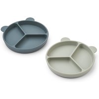 LIEWOOD - Stacy Tellerset, whale blue / dove blue (2er-Set) von LIEWOOD