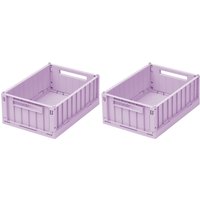 LIEWOOD - Weston Aufbewahrungsbox, 25 x 18 x 9,5 cm, light lavender (2er-Set) von LIEWOOD