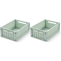 LIEWOOD - Weston Aufbewahrungsbox, 25 x 18 x 9,5 cm, light peppermint (2er-Set) von LIEWOOD