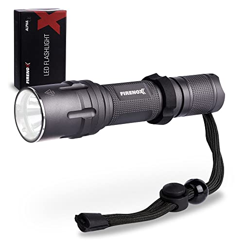 LIFE IS SIMPLE Firenox Alpha | LED Taschenlampe mit 500 Lumen Leuchtkraft | stoßfest, wasserdicht | batteriebetrieben | leuchtet bis 15h durch | 5 Leuchtmodi von LIFE IS SIMPLE