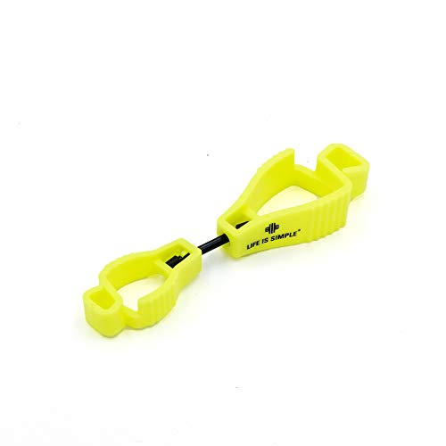 LIFE IS SIMPLE Tarp Clip Handschuhclip | Handschuhhalter für Feuerwehr | Handschuhhalter Polizei | Handschuhclip für Arbeitshandschuhe, Baumarkt, Garten von LIFE IS SIMPLE