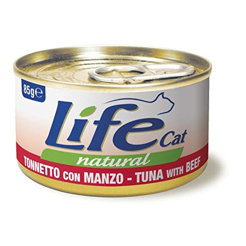 Life Cat Natural Thunfisch mit Rindfleisch, Dose 85g von Life Cat