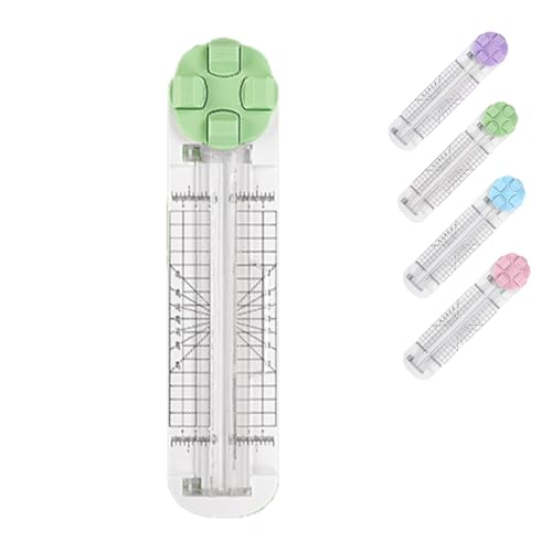 Duomiluo 4 in 1 Paper Cutter, Concernas 4 in 1 Multi-Function Paper Trimmer, Multi-Functional Bidirectional Papers Trimmer, for Cutting Papers, Coupons, Postcards, Scrapbook (Purple) von LIFECOSM