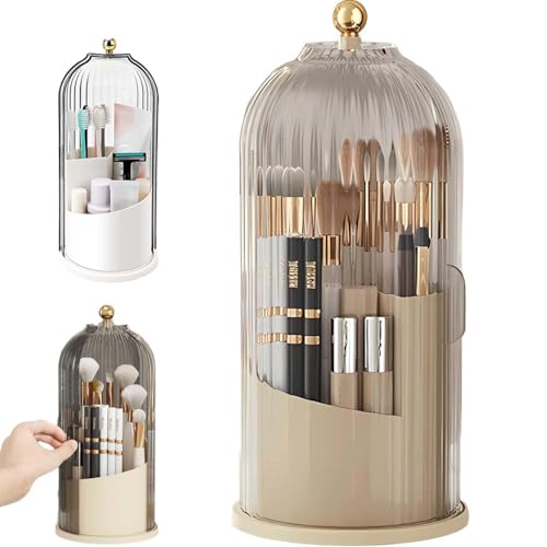 LIFECOSM Concealed Toothbrush Holder,360° Rotating 3-Slot Toothbrush Holders with Sliding Lid, Bathroom Organizer,Waterproof & Dustproof Countertop Storage for Toothbrushes LIFECOSM Concealed Toothbrush Holder,360° Rotating 3-Slot Toothbrush Holders with Sliding Lid, Bathroom Organizer,Waterproof & Dustproof Countertop Storage for Toothbrushes von LIFECOSM