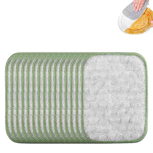 LIFECOSM Multipurpose Wire Dishwashing Rags,2025 Reusable Wire Non-Scratch Cleaning Cloths,Double Layer Cleaning Cloths for Wet & Dry,Kitchen Cleaning Tool for Cookware,Sinks,Stove Tops (10pcs) von LIFECOSM