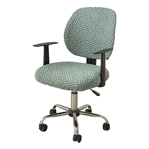 LIFEDX Bürostuhl Bezug Stretch Bezug für Bürostuhl,Elastische Stuhlhussen Spandex Office Computer Stuhlbezüge,Abnehmbare Waschbare für Bürostuhl Stretch Stuhlhussen Bezug-Green||4PCS von LIFEDX