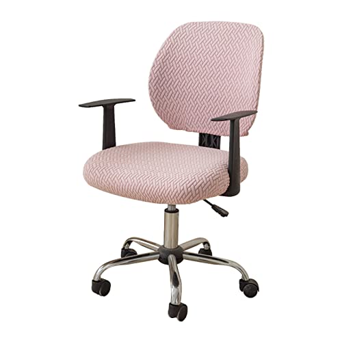 LIFEDX Bürostuhl Bezug Stretch Bezug für Bürostuhl,Elastische Stuhlhussen Spandex Office Computer Stuhlbezüge,Abnehmbare Waschbare für Bürostuhl Stretch Stuhlhussen Bezug-Pink||4PCS von LIFEDX