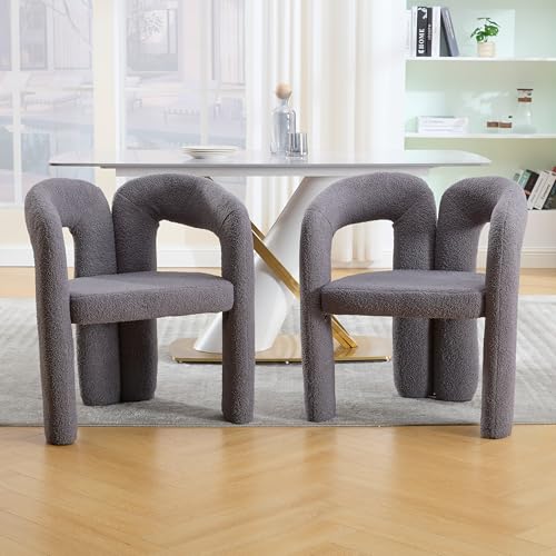 LIFEISLE Armlehnstuhl 2er Set M-Form Esszimmerstühle Polsterstuhl, Besucherstuhl für Esszimmer, Wohnzimmer, Büro, Schlafzimmer, Wartezimmer, Lobbys, Teddy Grau LIFEISLE Armlehnstuhl 2er Set M-Form Esszimmerstühle Polsterstuhl, Besucherstuhl für Esszimmer, Wohnzimmer, Büro, Schlafzimmer, Wartezimmer, Lobbys, Teddy Grau von LIFEISLE