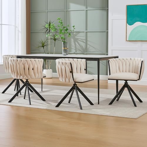 LIFEISLE Esszimmerstühle 4er Set,180°Drehbare Stühle mit Goldenen Beine für Esszimmer Wohnzimmer, Bequeme Küchenstühle, Gepolstert Stuhl mit Armlehnen Rückenlehne, Samtbezug Grau LIFEISLE Esszimmerstühle 4er Set,180°Drehbare Stühle mit Goldenen Beine für Esszimmer Wohnzimmer, Bequeme Küchenstühle, Gepolstert Stuhl mit Armlehnen Rückenlehne, Samtbezug Grau von LIFEISLE